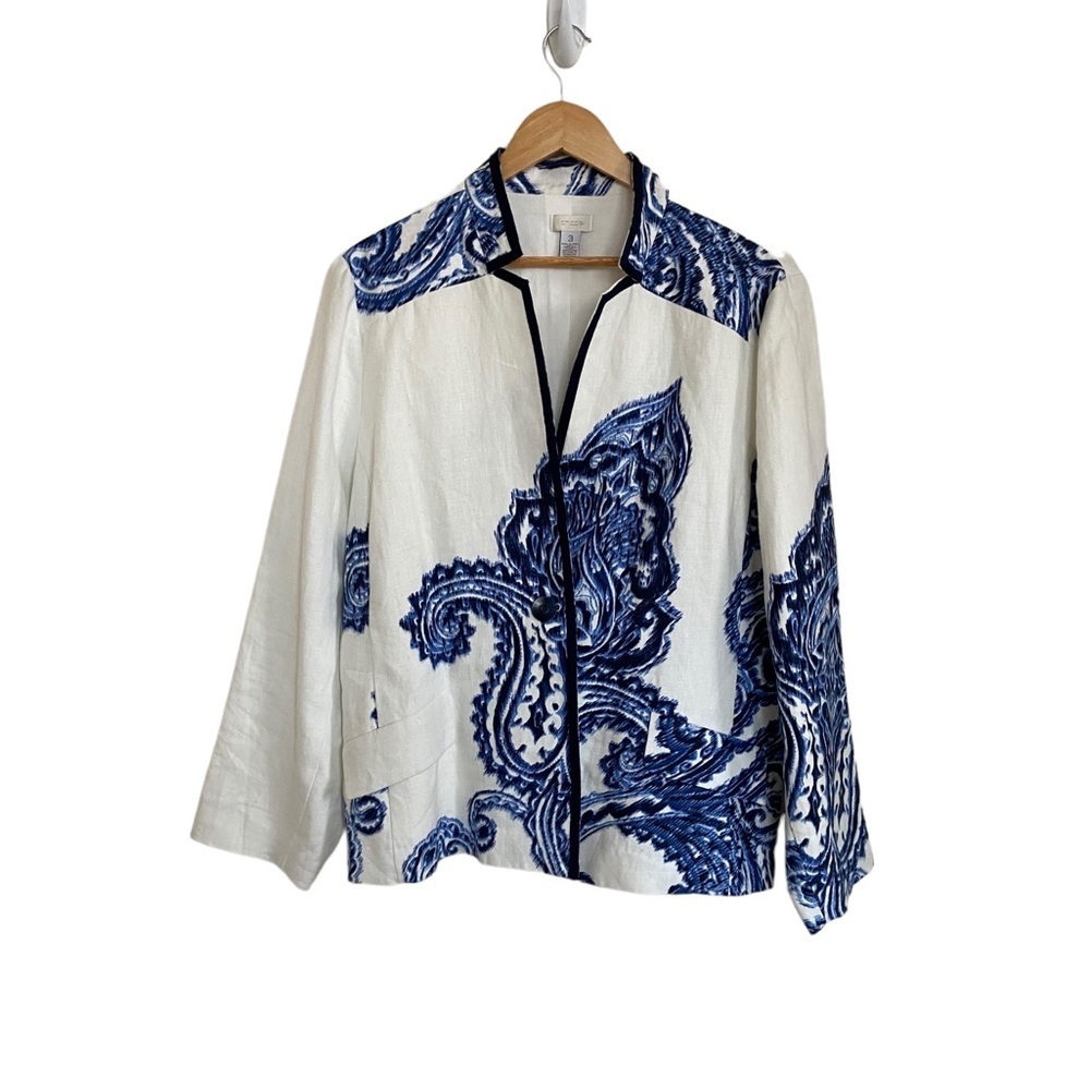 Chico’s Linen Jacket Blazer